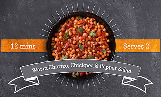 Warm Chorizo, Chickpea & Pepper Salad