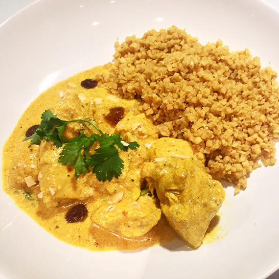 Chicken Korma and Cauliflower Rice