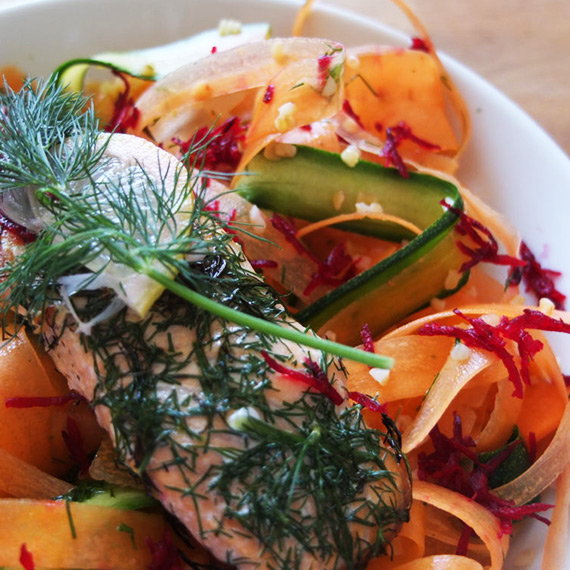 Rainbow Ribbon Salad