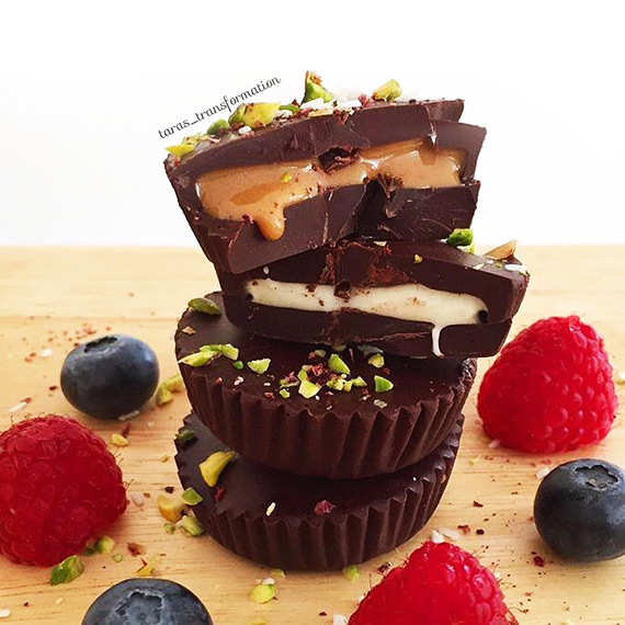 Pistachio Prutella Cups