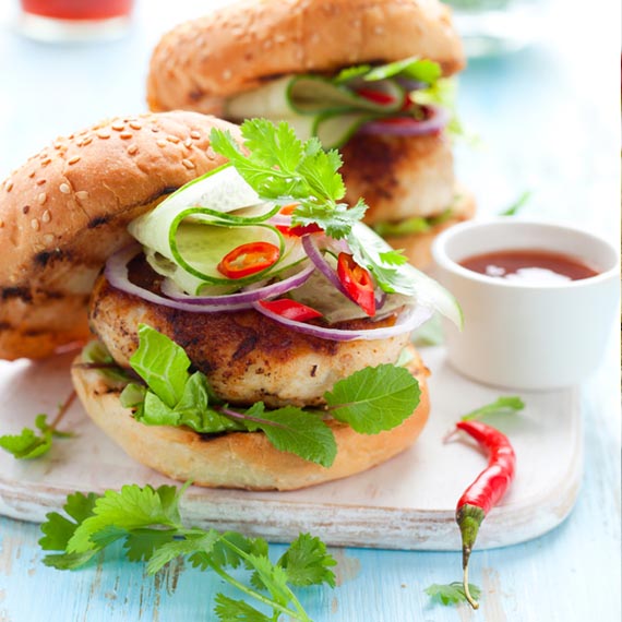 Turkey Burgers & Beetroot Relish