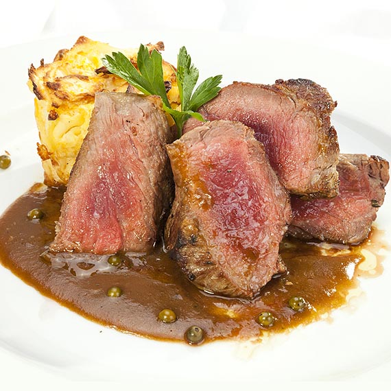 Sirloin Steak With Pepper Sauce