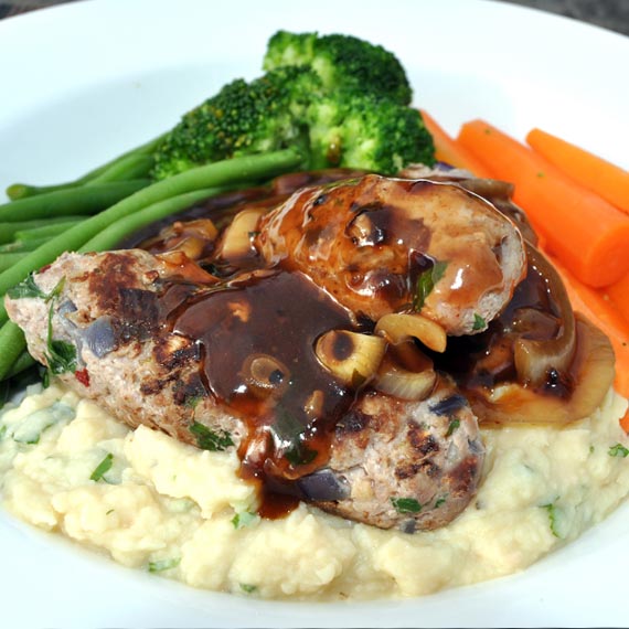 Lean Sausage and Mash