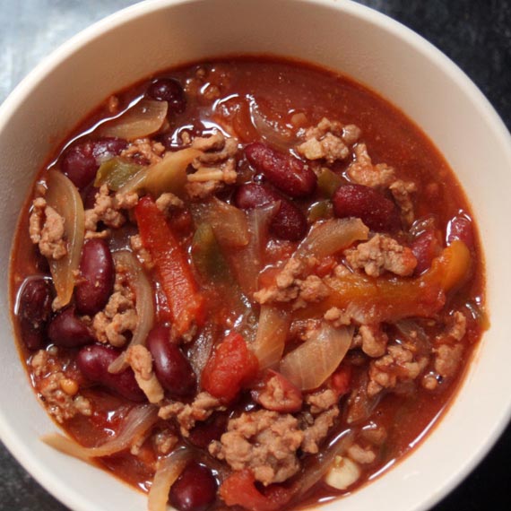 Healthy Slow Cooked Beef Chilli