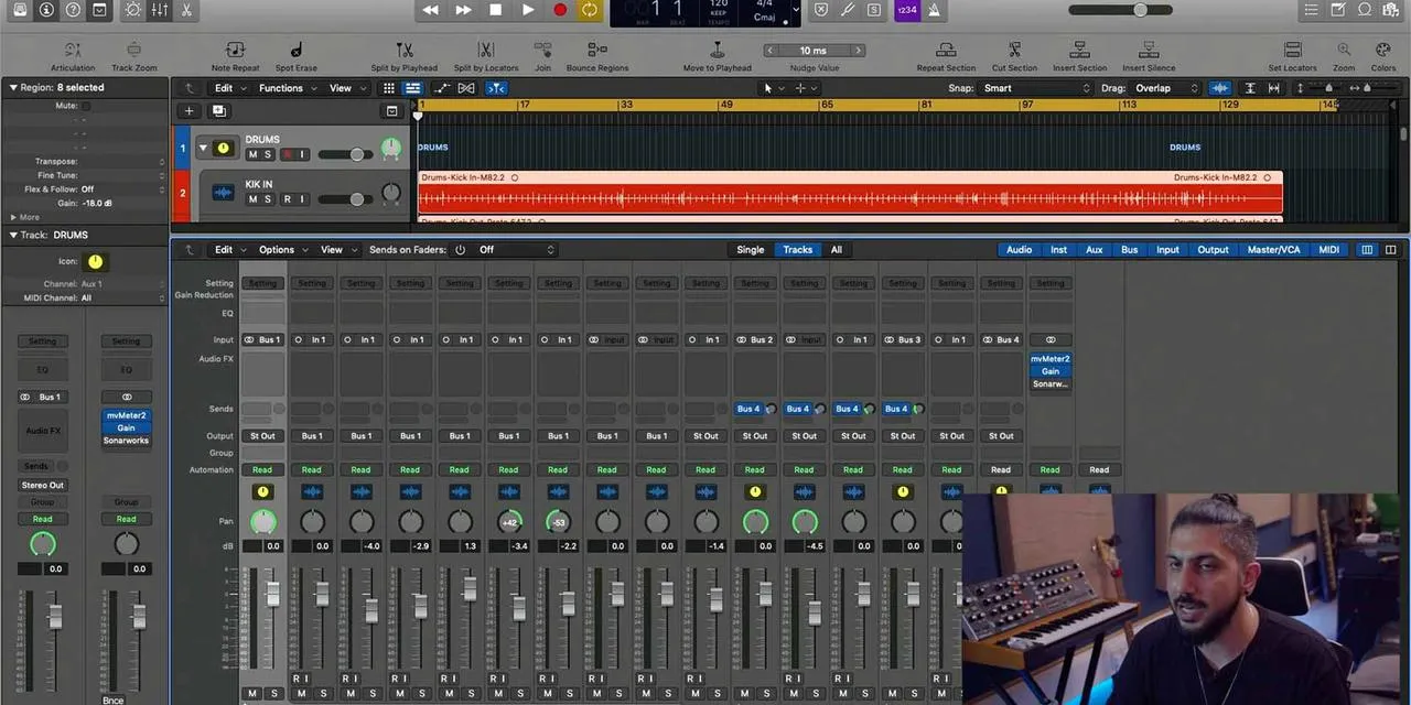 Logic Pro: Mezcla y efectos de audio