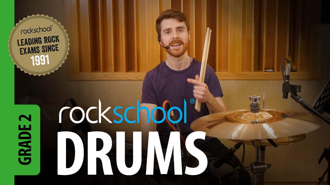 Learn Rockschool Drums grade 2 from Professional drummers