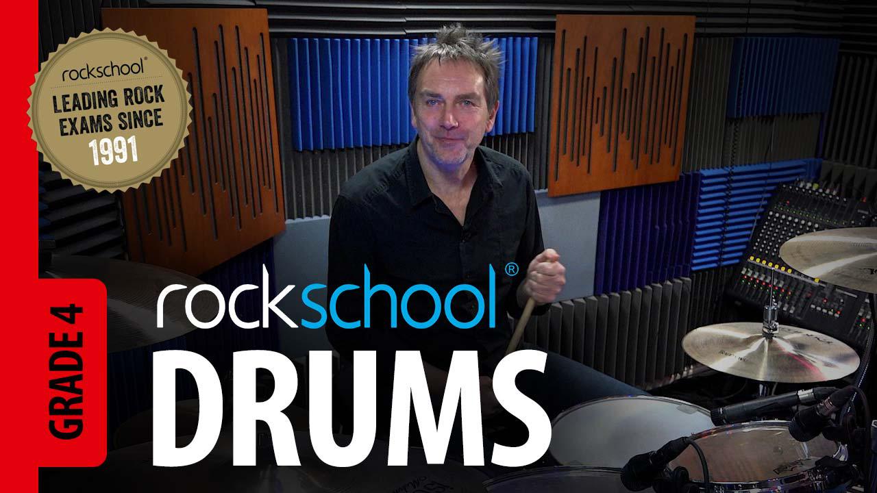 Learn Rockschool Drums grade 4 from Professional drummers