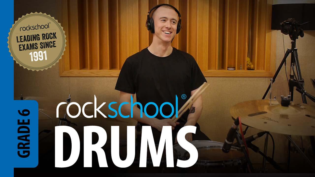Learn Rockschool Drums grade 6 from Professional drummers