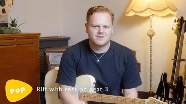 Riff mit Pause auf Zählzeit 3