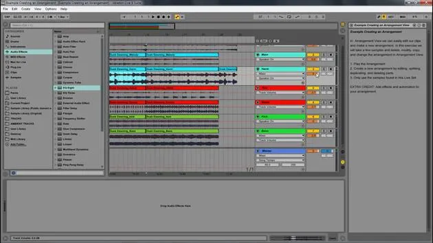 Ejercicio - Ejemplo de edición en Arrangement