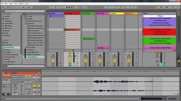 Controlar el timing: Warp Modes