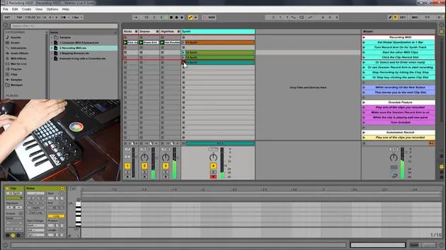 Grabar MIDI en Ableton Live