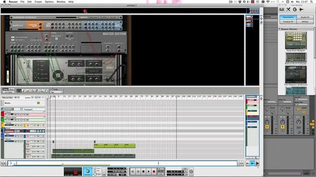 Utiliser Live avec Reason (Live comme maître ReWire)