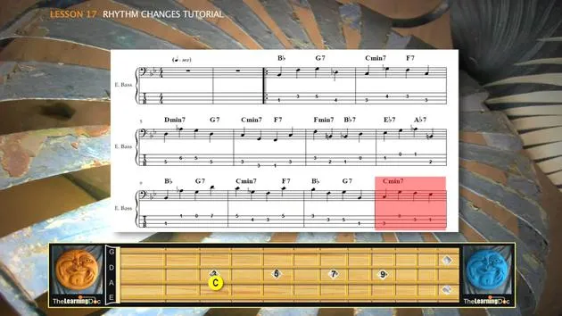 Rhythmus und Standard-Akkordwechsel