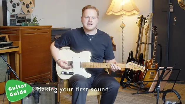 Haz tu primer sonido con la guitarra