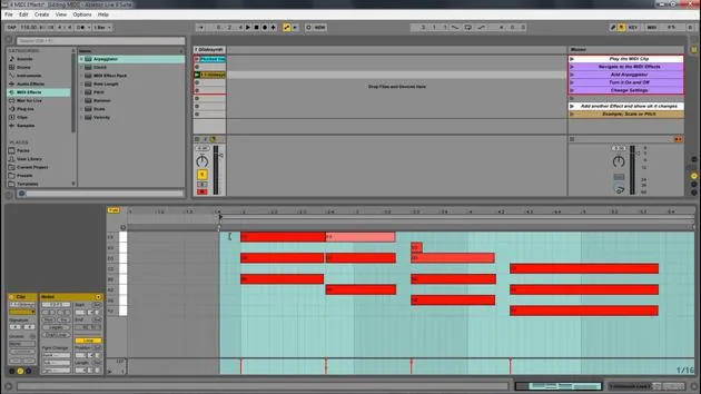 MIDI-Effekte und das Ändern von MIDI-Daten