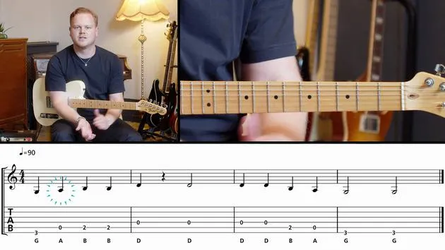 Melody with a D note