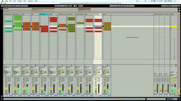 Grabar la canción en la vista Arrange