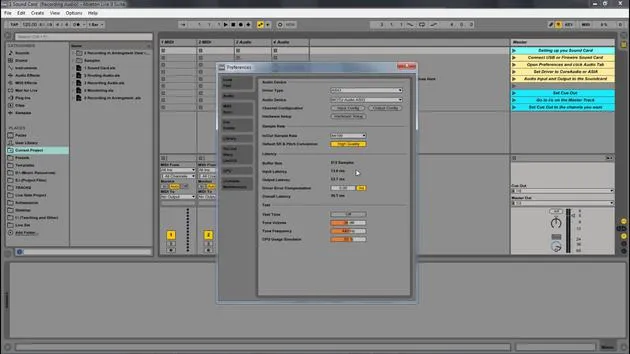 Cue Mix verwenden
