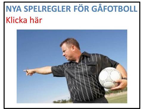 Md banner regler g fotboll