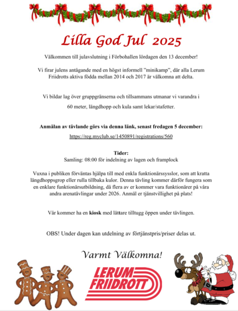 Md inbjudan lilla god jul 2025