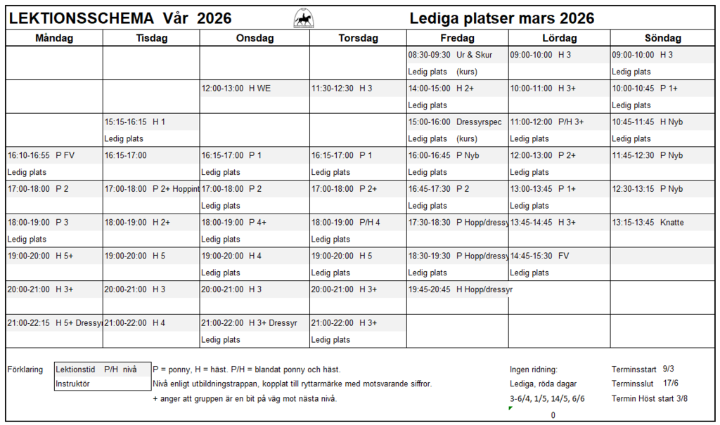 V rschema lediga platser nr 2