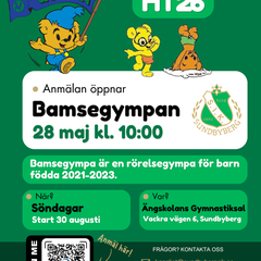 Sm square bamsegympa ht26 affisch