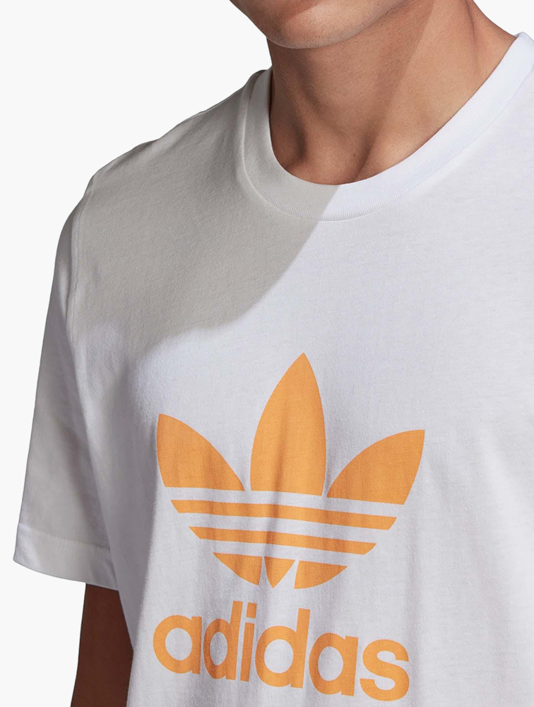 adidas trefoil t shirt orange