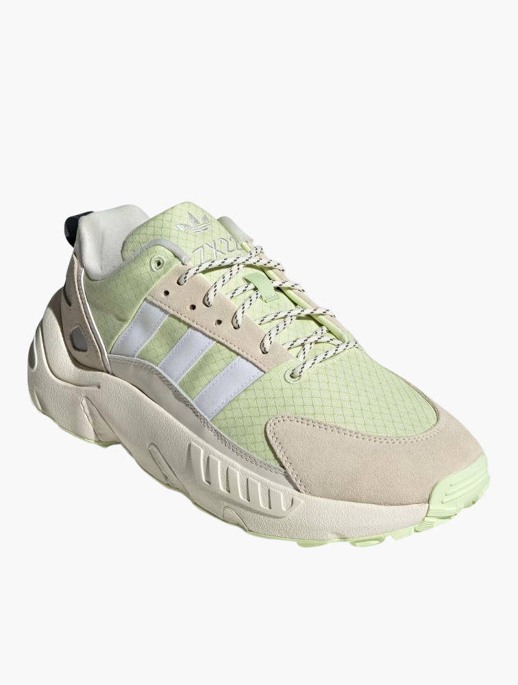 MyRunway | Shop adidas Originals Off White & Pulse Lime ZX