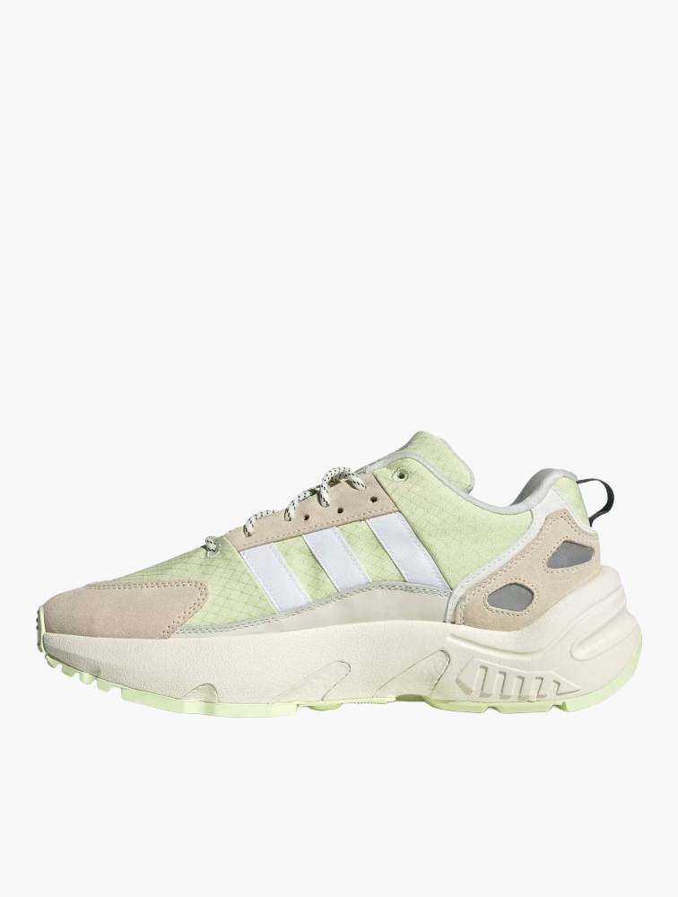 池田 MyRunway | Shop adidas Originals Off White & Pulse Lime ZX