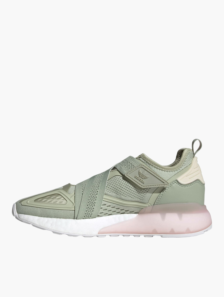 MyRunway | Shop adidas Originals Halo Green & Feather Gray ZX 2K