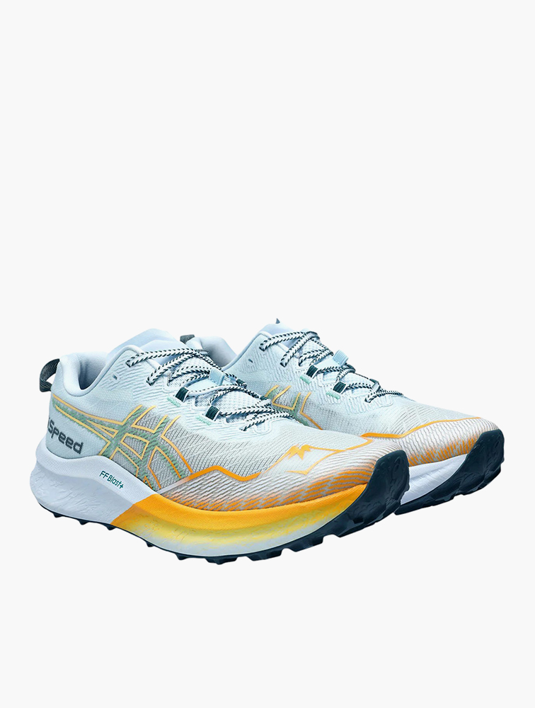 MyRunway | Shop Asics Light Blue & Dark Mint Fujispeed 2 Lace-Up