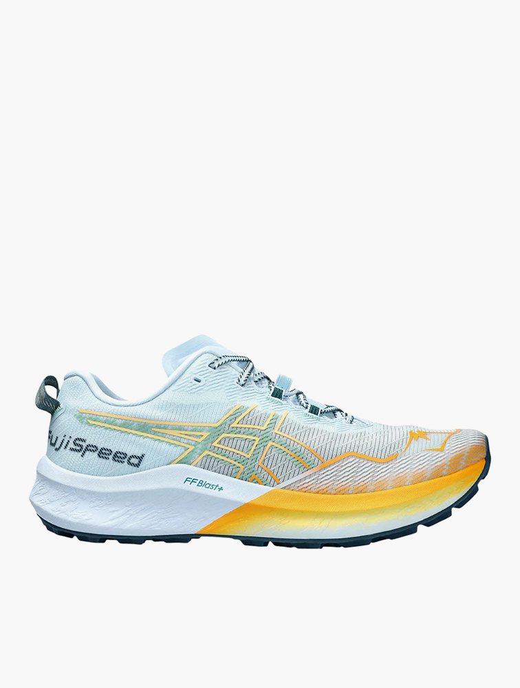 MyRunway | Shop Asics Light Blue & Dark Mint Fujispeed 2 Lace-Up