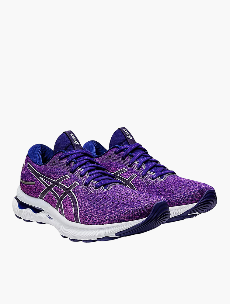 anmi② MyRunway | Shop Asics Orchid & Soft Sky Gel Nimbus 24 Lace-Up