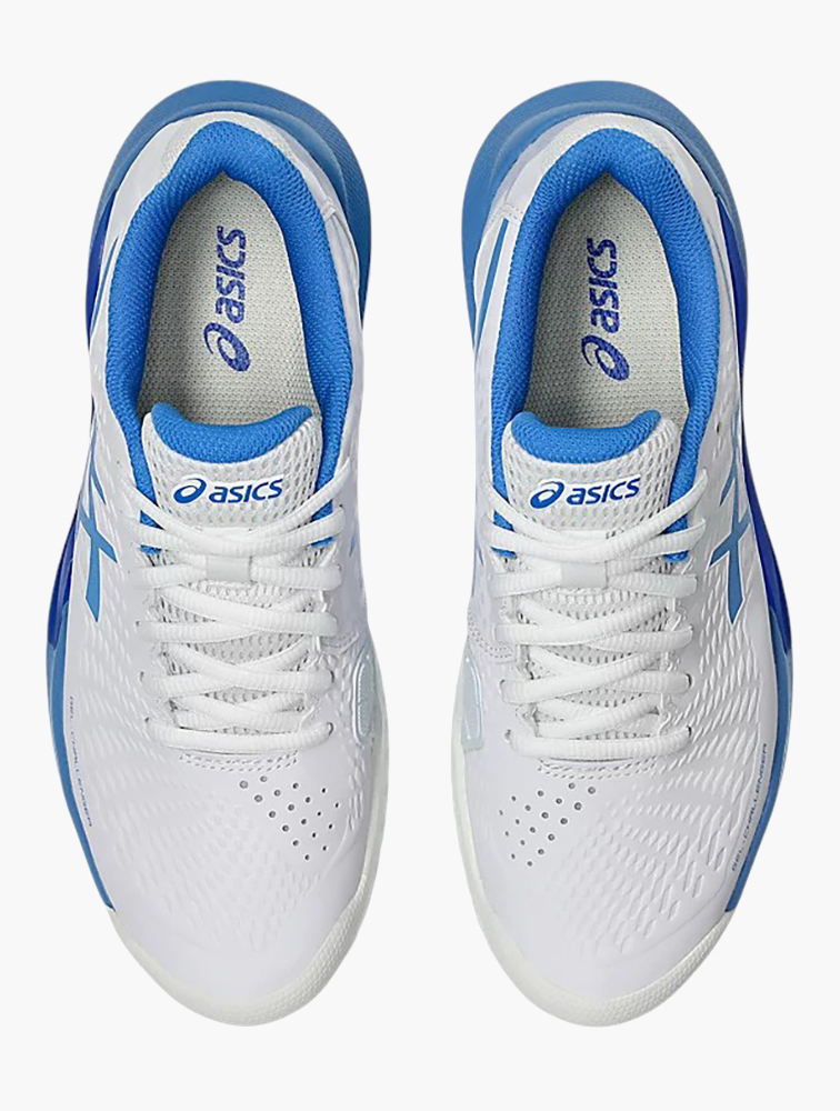 MyRunway | Shop Asics White & Blue Coast Gel-Challenger 14 Court