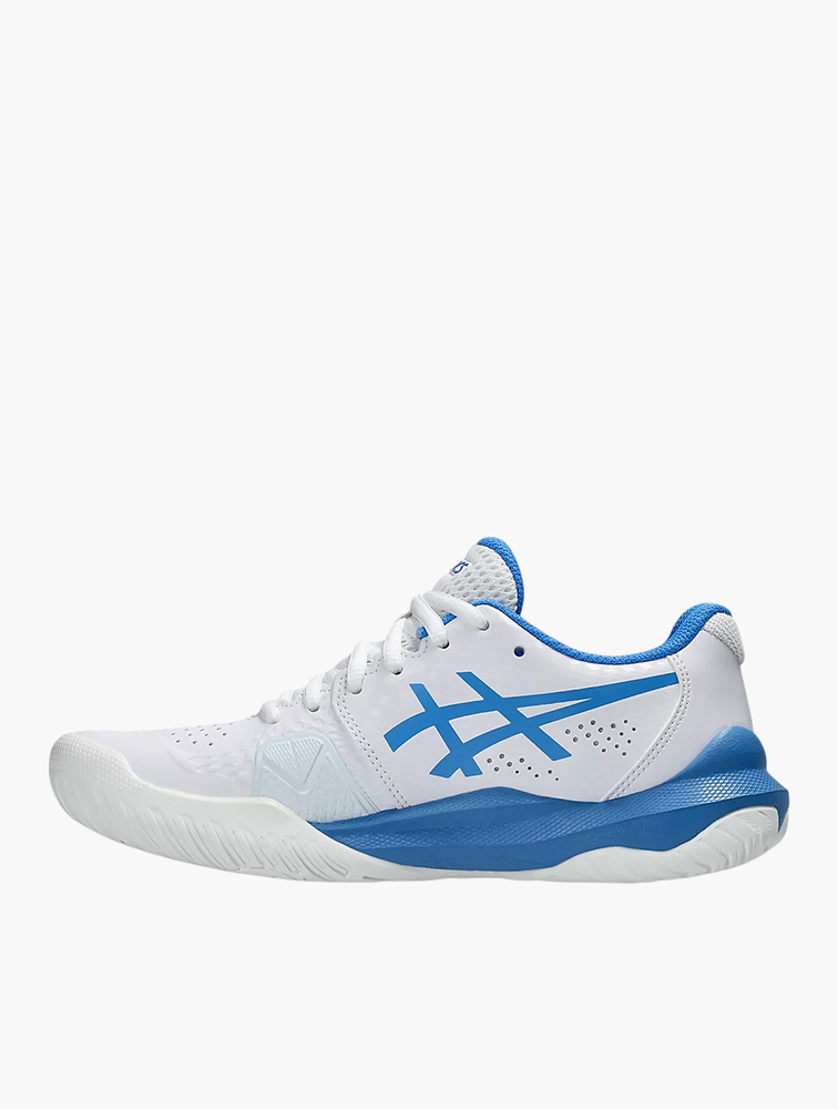 MyRunway | Shop Asics White & Blue Coast Gel-Challenger 14 Court