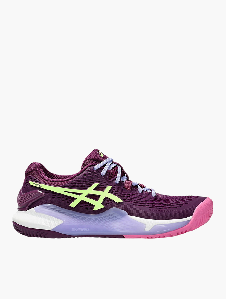 MyRunway | Shop Asics Deep Mauve & Lime Green Gel Resolution 9
