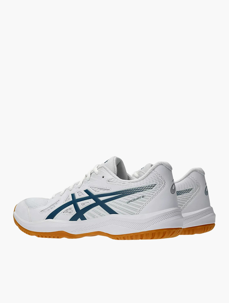 MyRunway | Shop Asics White & Vintage Indigo Upcourt 6 Squash