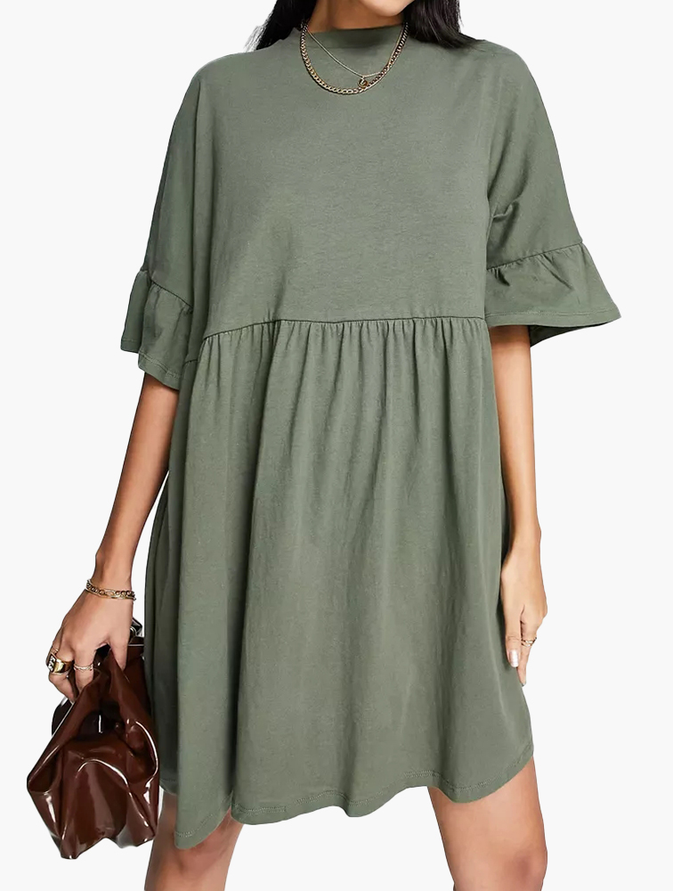 calvin klein green maxi dress Ultimate green linen smock dress – azura rose