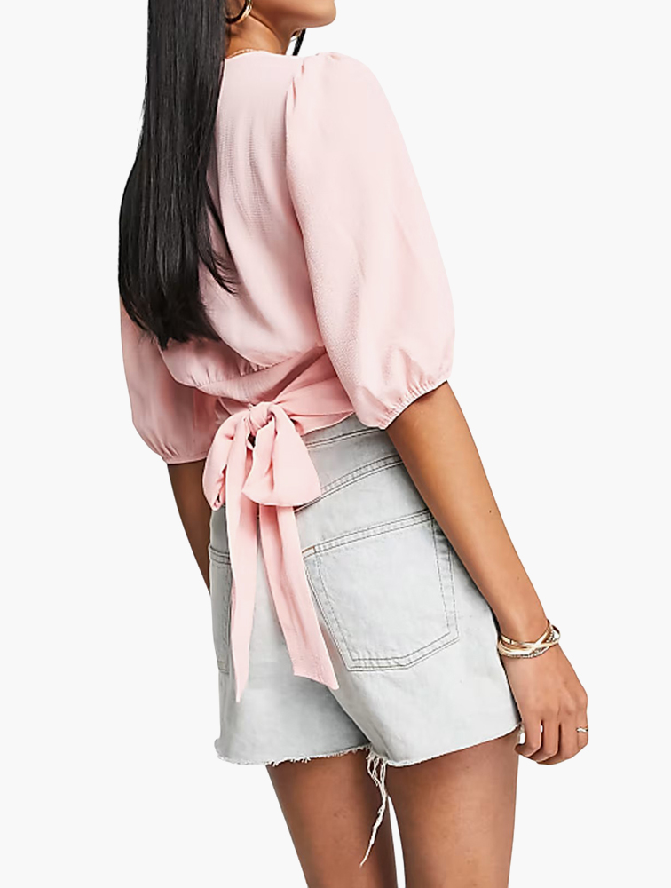 MyRunway | Shop ASOS Rose Button Front Tea Blouse for Women from