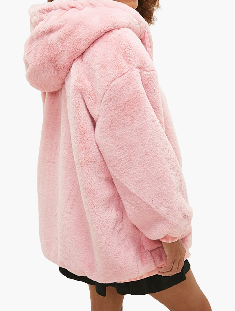 MyRunway | Shop Blake Faux Fur Coat - Pink for Women from MyRunway
