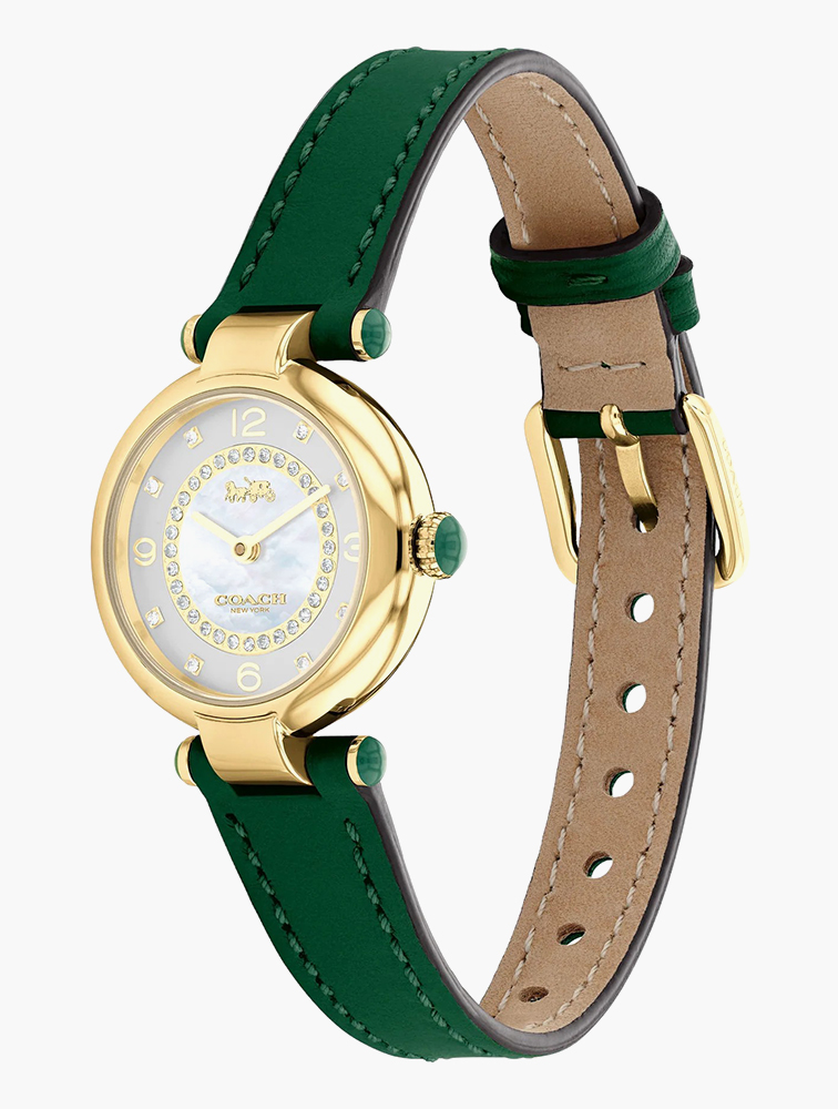 MyRunway Shop Coach Green Silver Mother of Pearl Cary Quartz