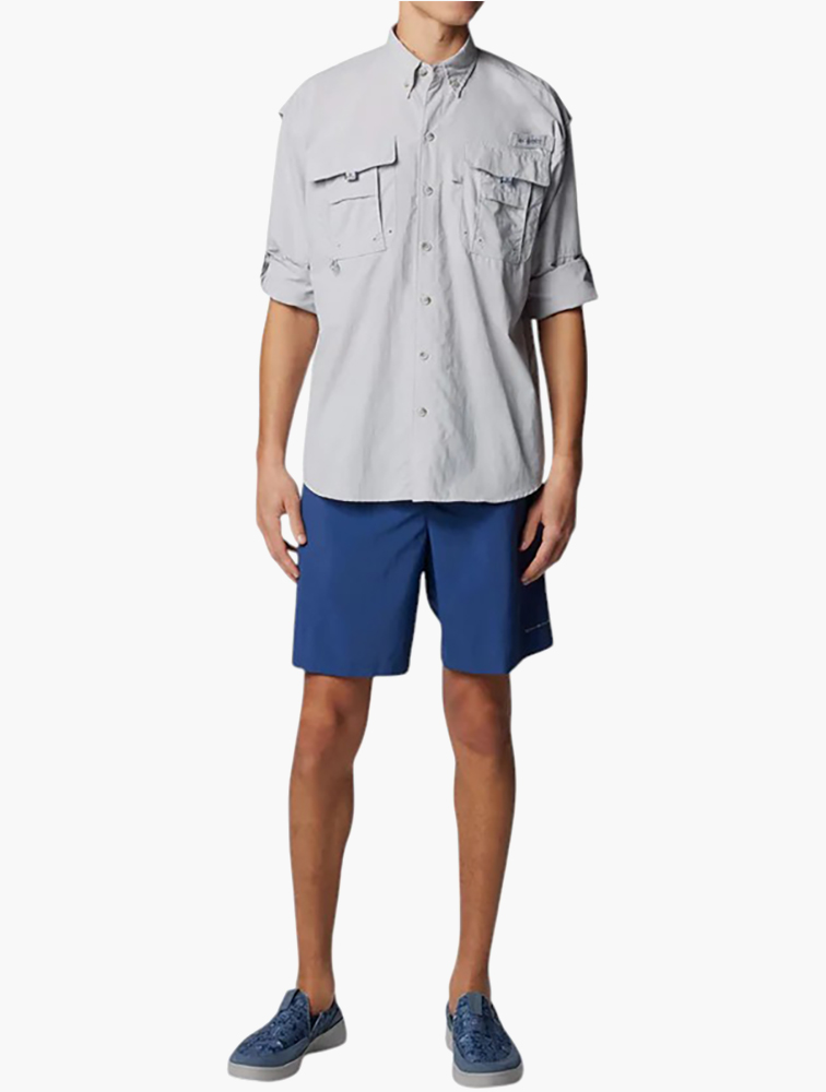Columbia Men's Bahama II PFG Long Sleeve Fishing Shirt - UPF 30 Sun Protection, Quick-Dry, Cool Grey, XX-Small - View #9