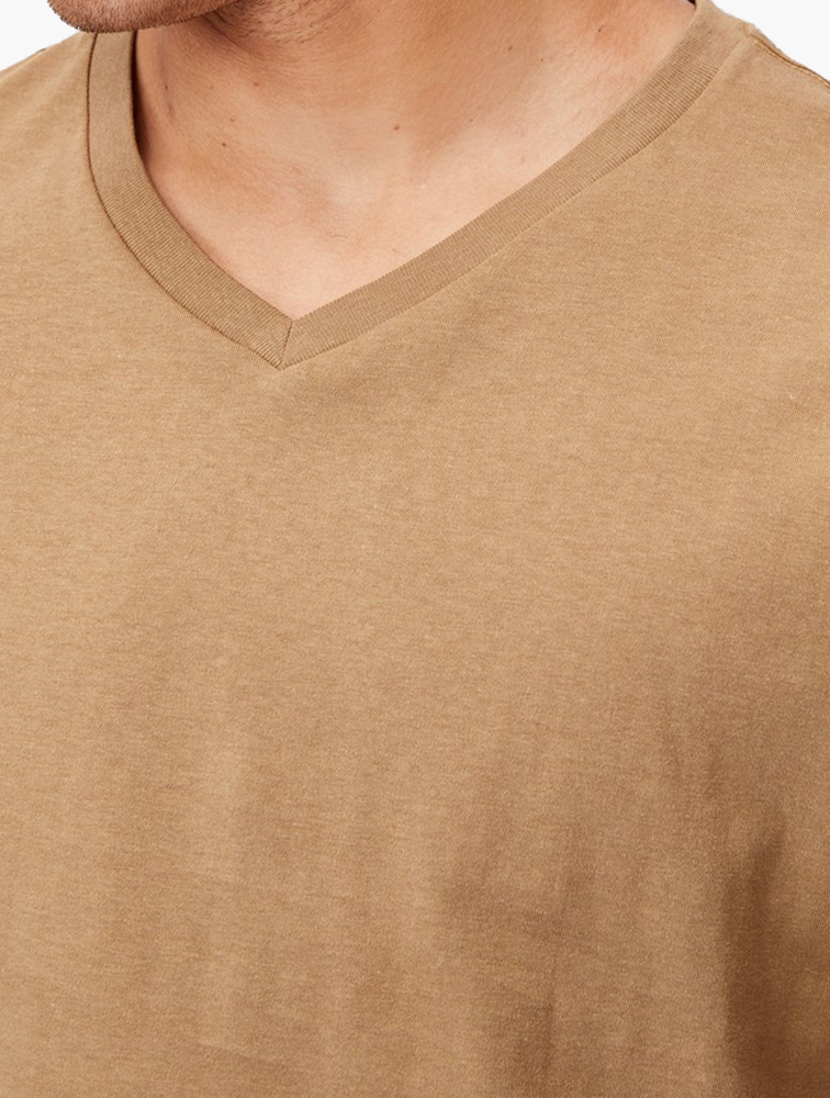 MyRunway | Shop Cotton On Essential vee neck t-shirt - aged camel for ...