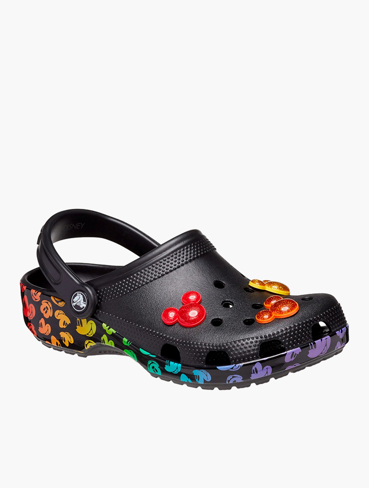 mickey mouse rainbow crocs