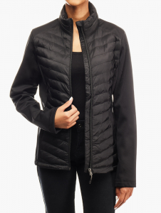 lightweight fitted puffer jacket