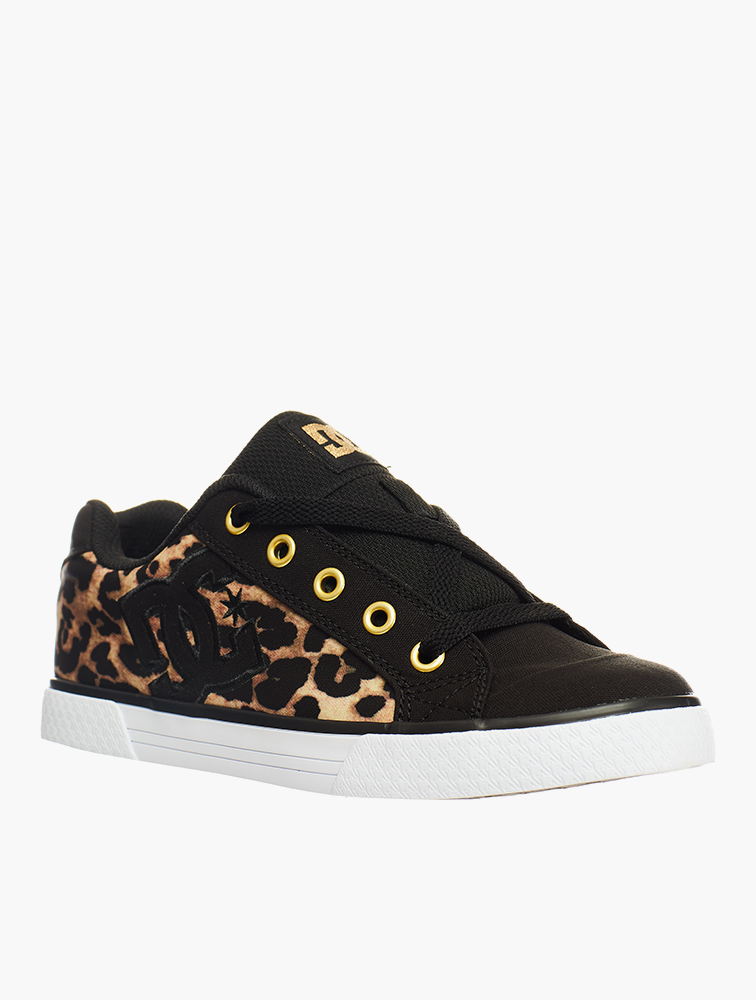 MyRunway Shop DC Shoes Black Leopard Chelsea Sneakers for