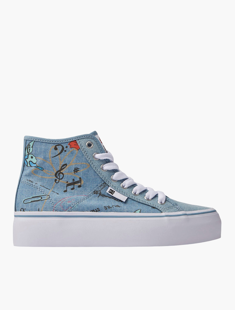 MyRunway | Shop DC Shoes Heather Dark Denim Manual HI Platform