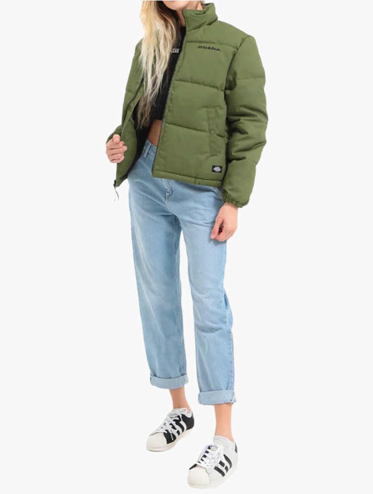 Shop Dickies Green Rodessa Puffer Jacket for Women MyRunway
