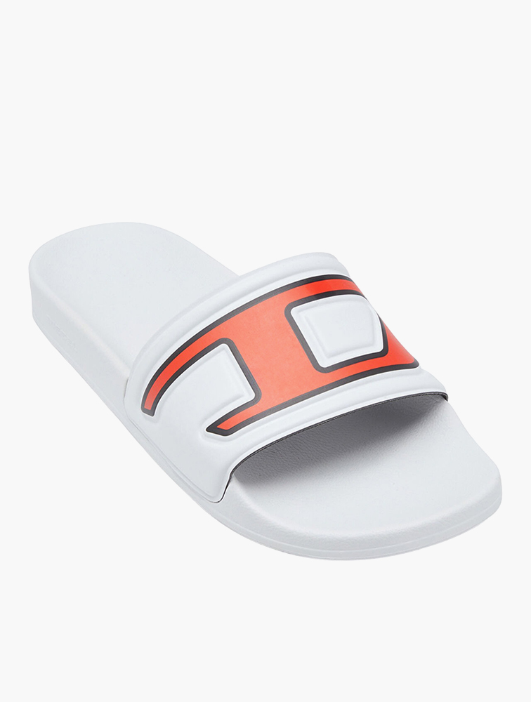 MyRunway | Shop Diesel White & Red Sa-Mayemi Sandals for Men  display picture 1